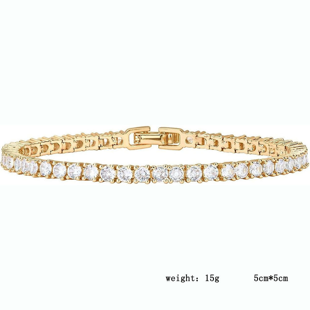 Golden zircon bracelet