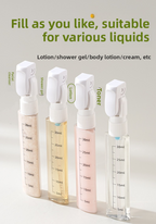 4-in-1 Travel Toiletry Dispenser – Leak-Proof Refillable Bottles