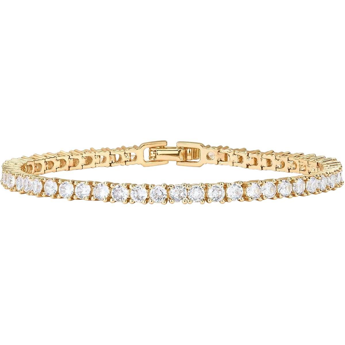 Golden zircon bracelet