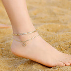 26-letter zircon anklet