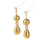 Metallic teardrop earrings