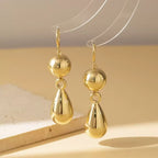 Metallic teardrop earrings