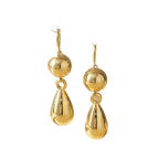 Metallic teardrop earrings