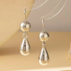 Metallic teardrop earrings