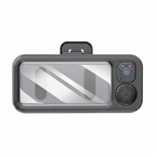 Waterproof Bathroom Phone Holder with Bluetooth Speaker - Black